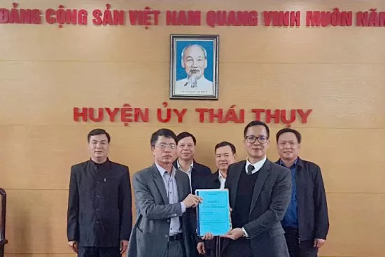 Hợp tác nghiên cứu, biên soạn sách lịch sử Đảng bộ huyện Thái Thụy (2005 – 2025)